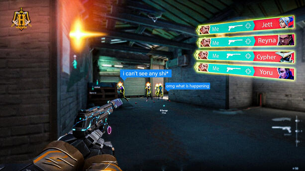 Playing with enemies in Valorant